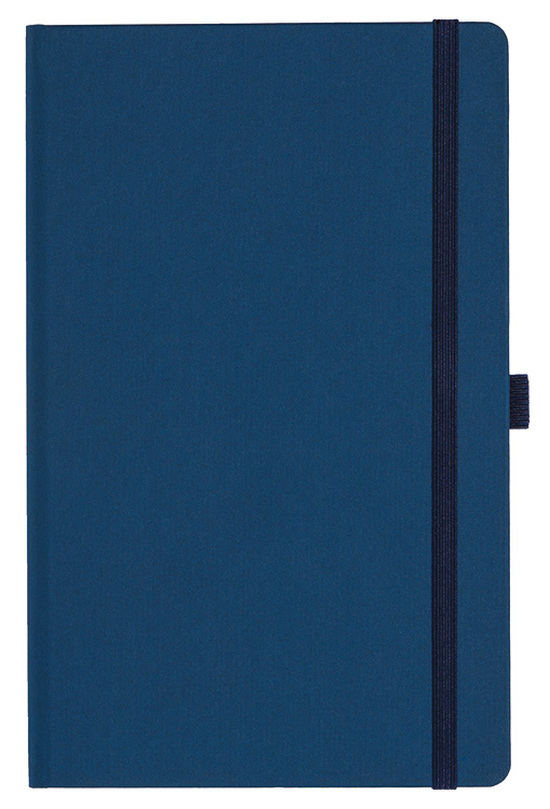 Notizbuch Style Medium im Format 13x21cm, Inhalt kariert, Einband Fancy in der Farbe Royal Blue