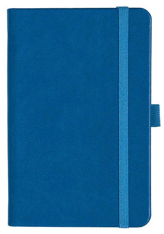 Notizbuch Style Small im Format 9x14cm, Inhalt blanco, Einband Slinky in der Farbe Azure