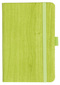 Notizbuch Style Small im Format 9x14cm, Inhalt blanco, Einband Woody in der Farbe Lime