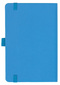 Notizbuch Style Small im Format 9x14cm, Inhalt kariert, Einband Fancy in der Farbe China Blue
