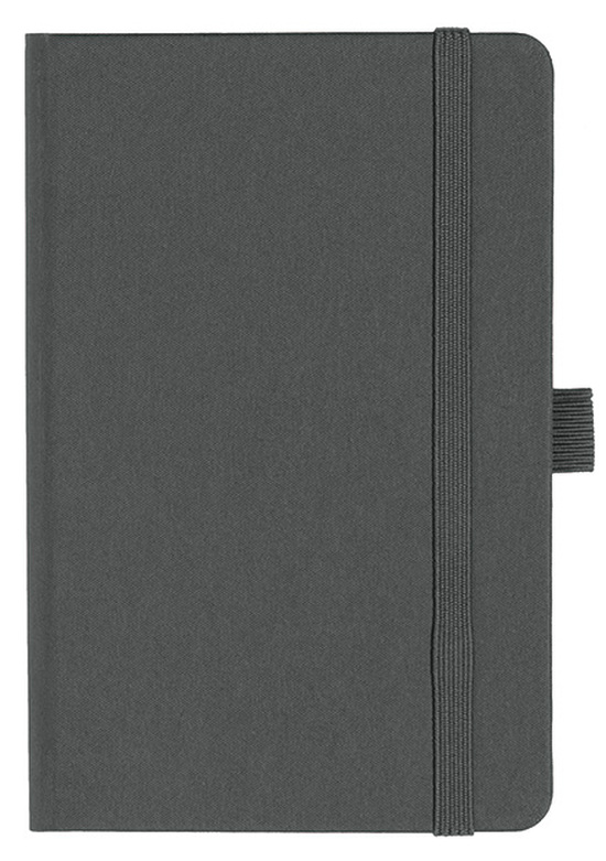 Notizbuch Style Small im Format 9x14cm, Inhalt kariert, Einband Fancy in der Farbe Graphite