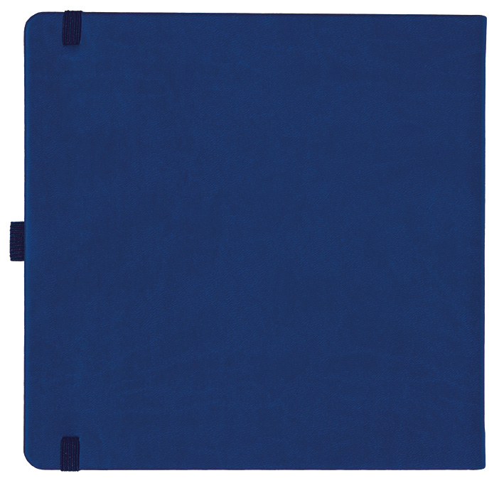 Notizbuch Style Square im Format 17,5x17,5cm, Inhalt blanco, Einband Slinky in der Farbe Ultramarine