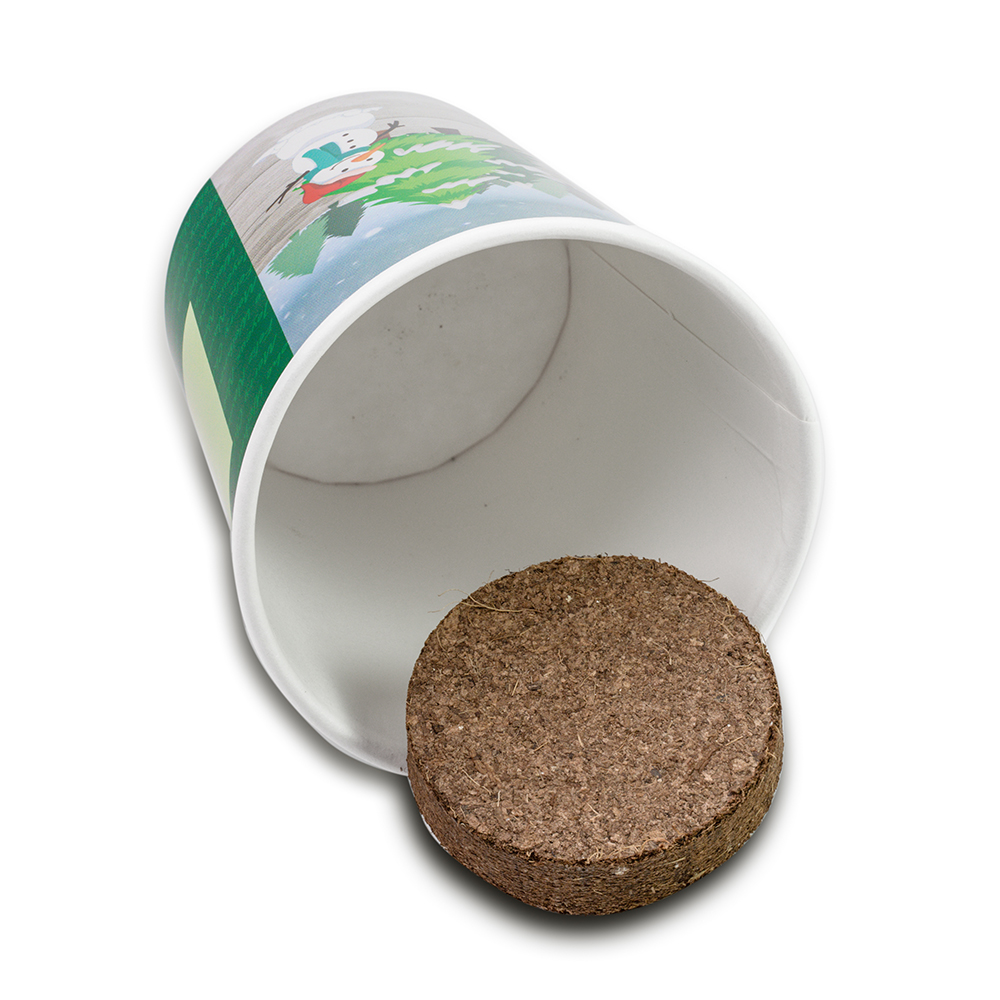 Weihnachtsbaum To-Go - neutral mit 1-c Logoeindruck