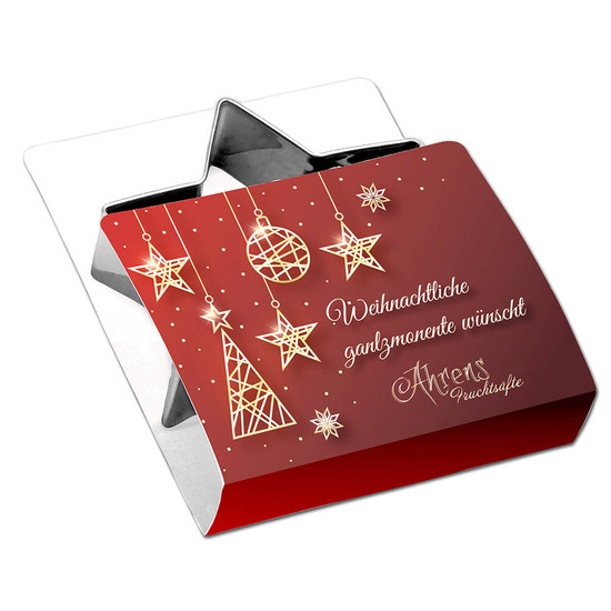 Backförmchen Single-Pack - Weihnachten - Schneemann 4/0-c, Lasergravur
