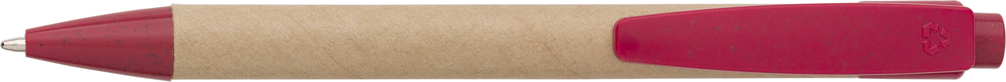 Kugelschreiber aus Karton und Weizenstroh Spencer