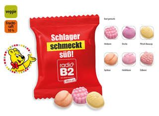 HARIBO Fruitmania Joghurt Werbetüte, Inhalt: HARIBO Fruitmania Joghurt ca. 11 g