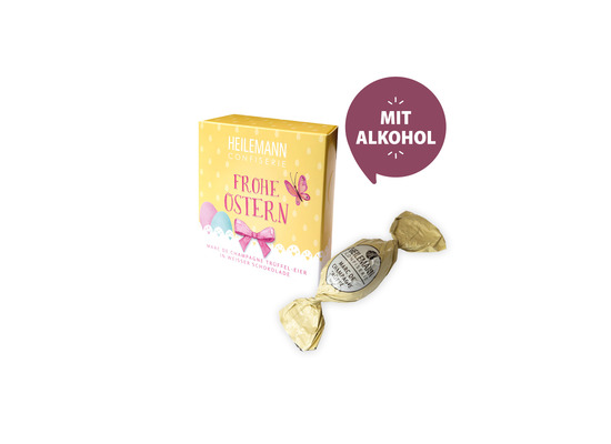 Heilemann Frohe Ostern Schokoeier, Inhalt: Nougat-Eier