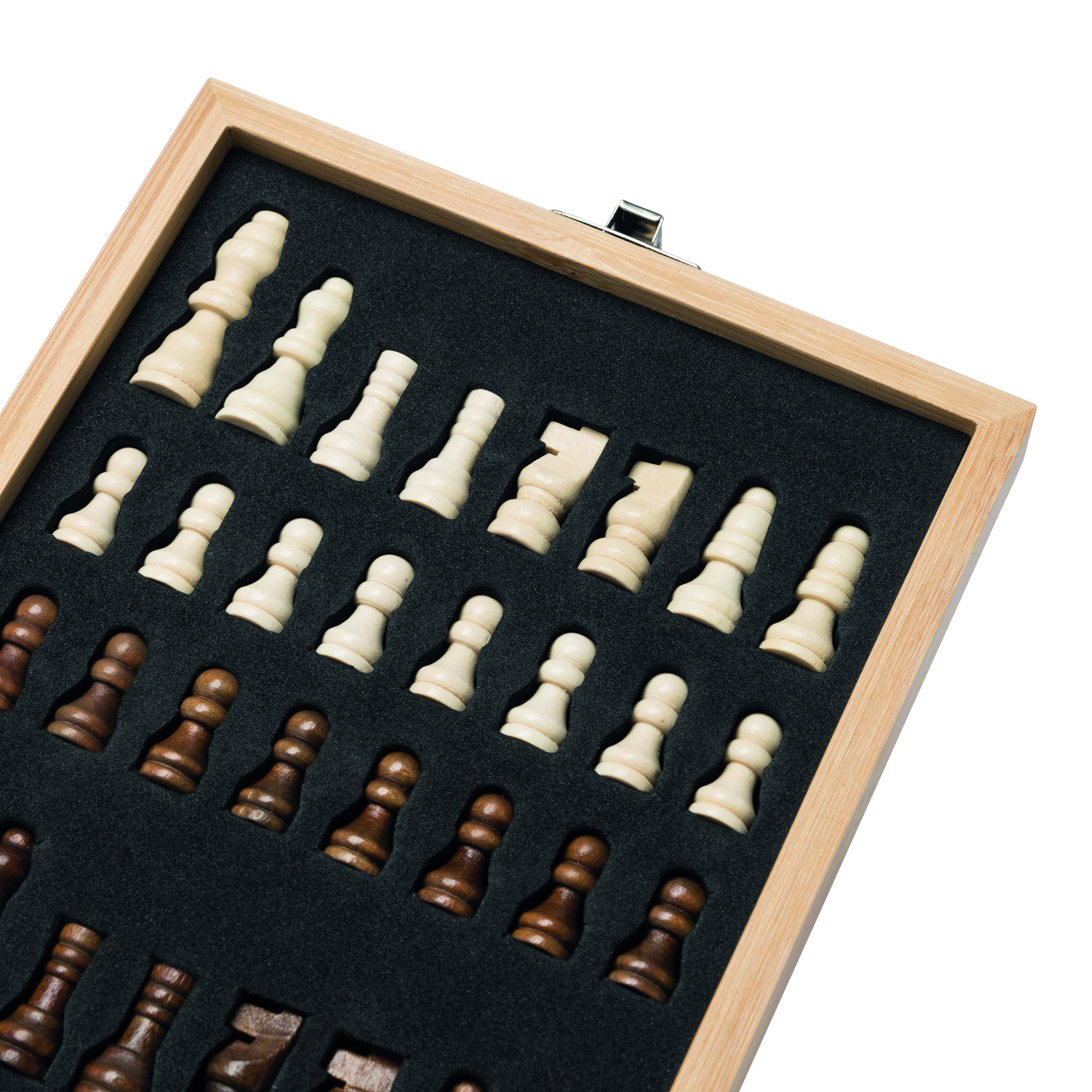 Weinset BAMBOO CHESS mit Schachspiel 56-0301163
