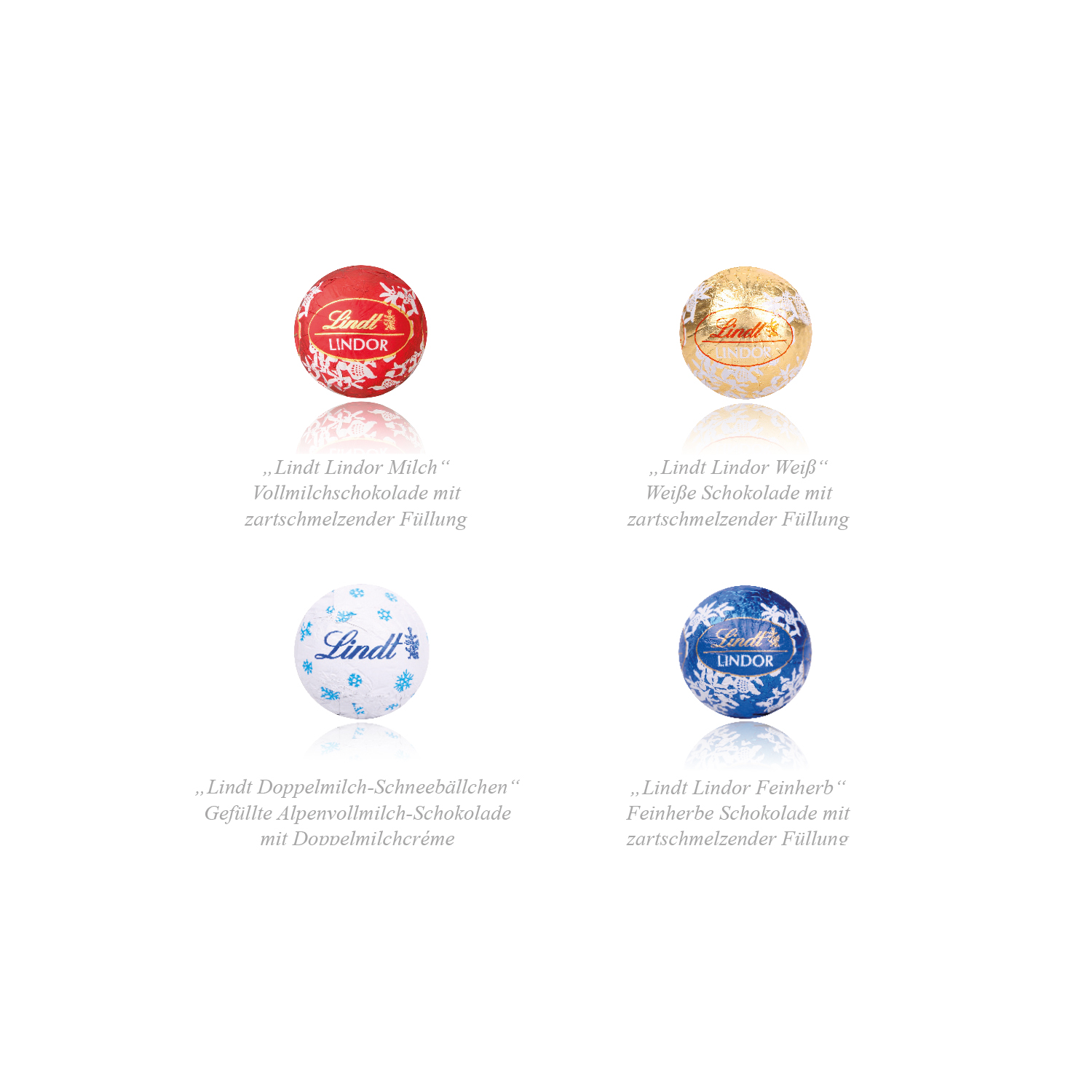 „2 in 1“ Marken-Adventskalender Lindt Lindor Minis mit Jahresplaner, Inlay aus Papier