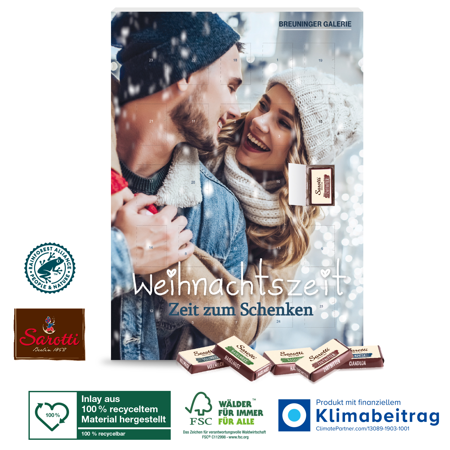Wand-Adventskalender Sarotti „Business Exklusiv“
