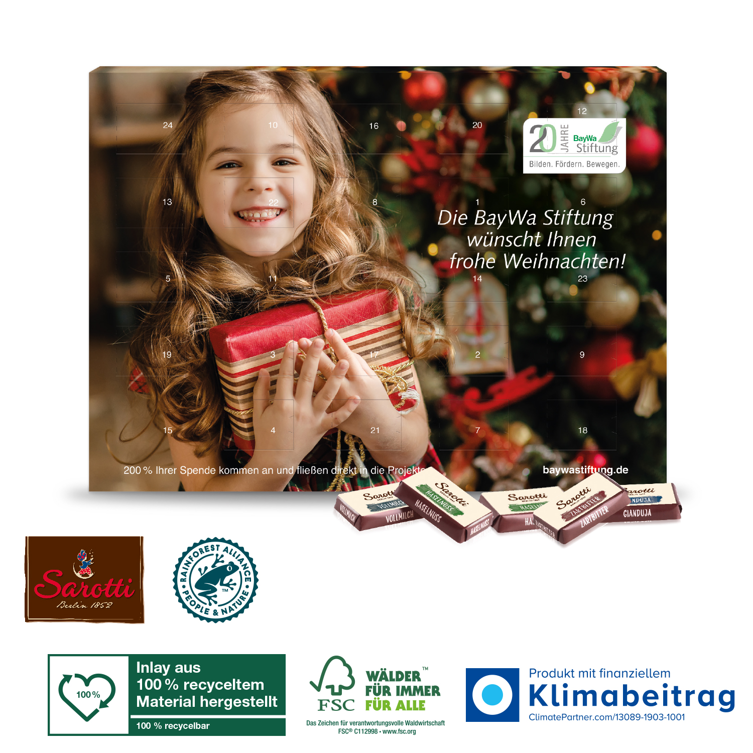 Wand-Adventskalender Sarotti „Business Exklusiv“