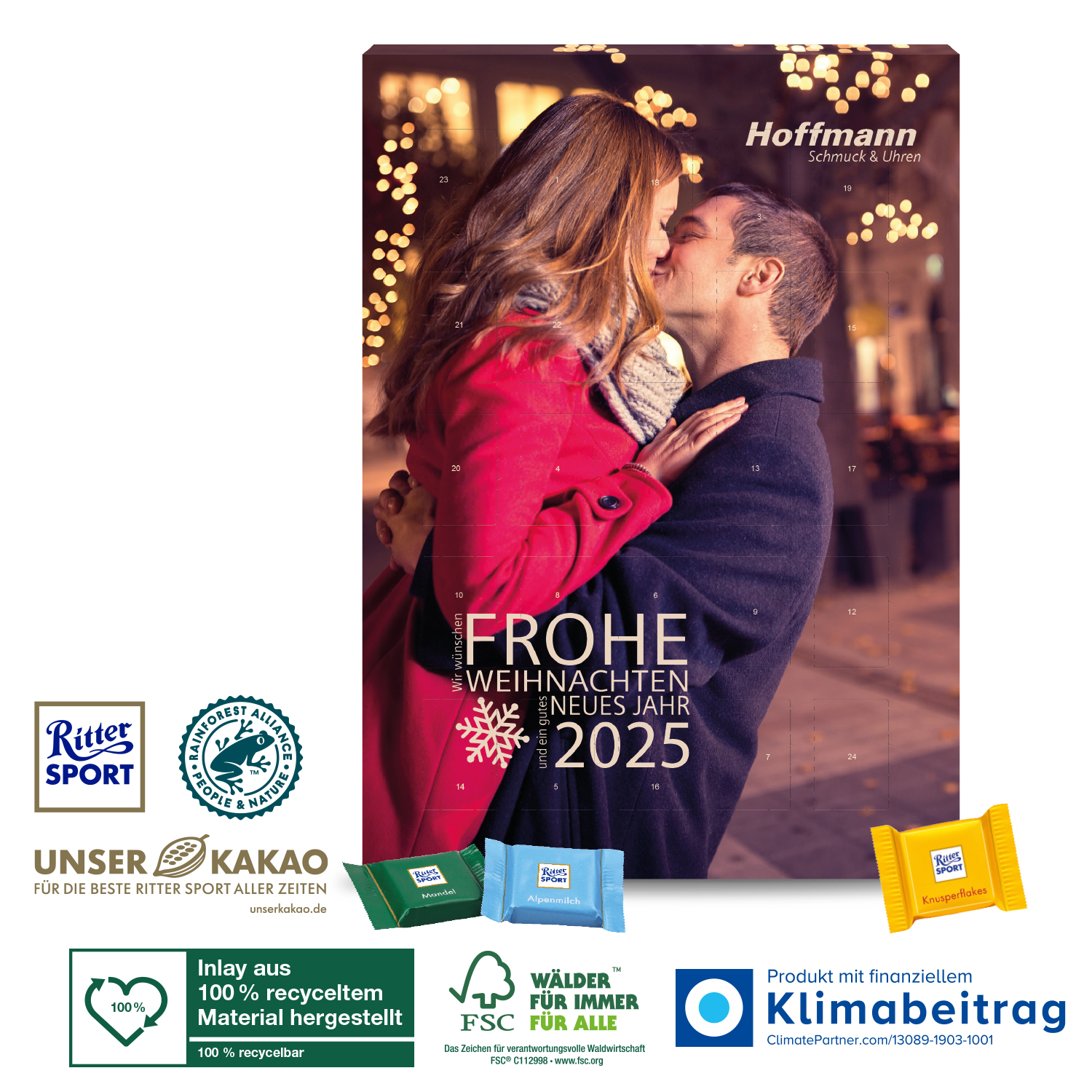 Wand-Adventskalender „Ritter SPORT“