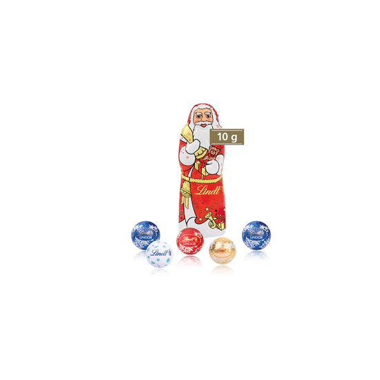 Präsent "Weihnachtsbaum" mit Lindt Minis und Nikolaus