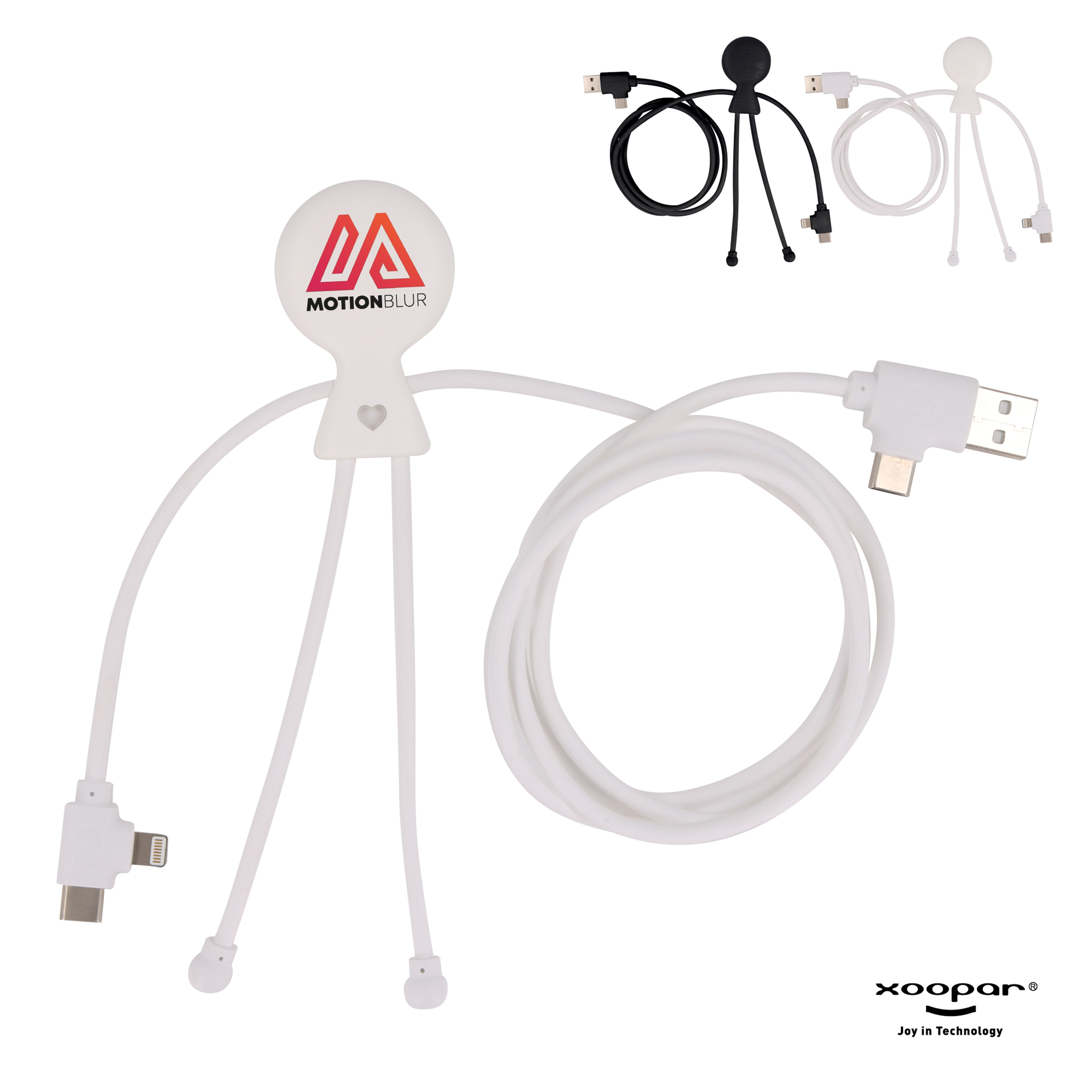 2089 | Xoopar Mr. Bio Long Power Delivery Cable with data transfer