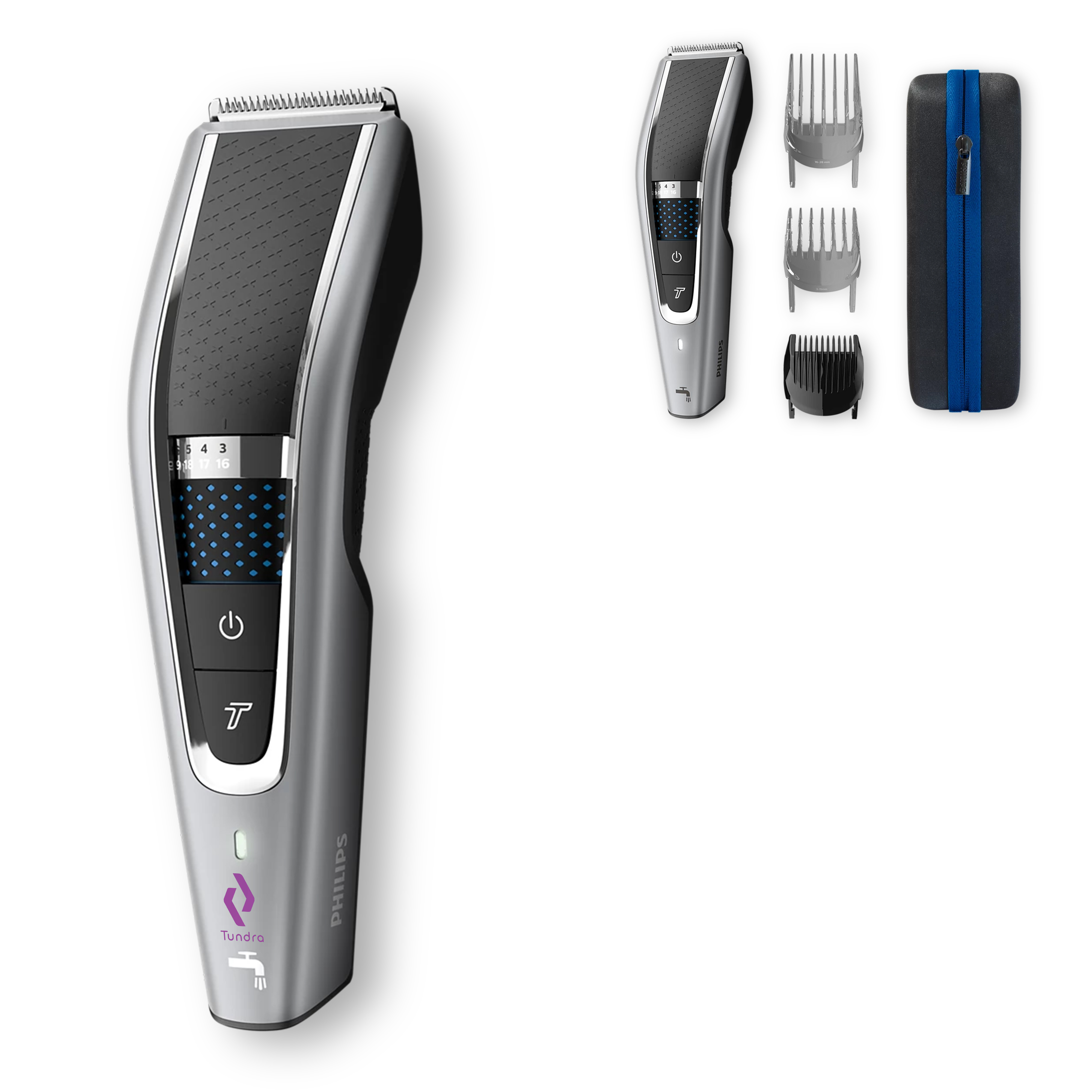 HC7650|Philips Haarschneidemaschine mit waschbarem Kabel und Zubehör