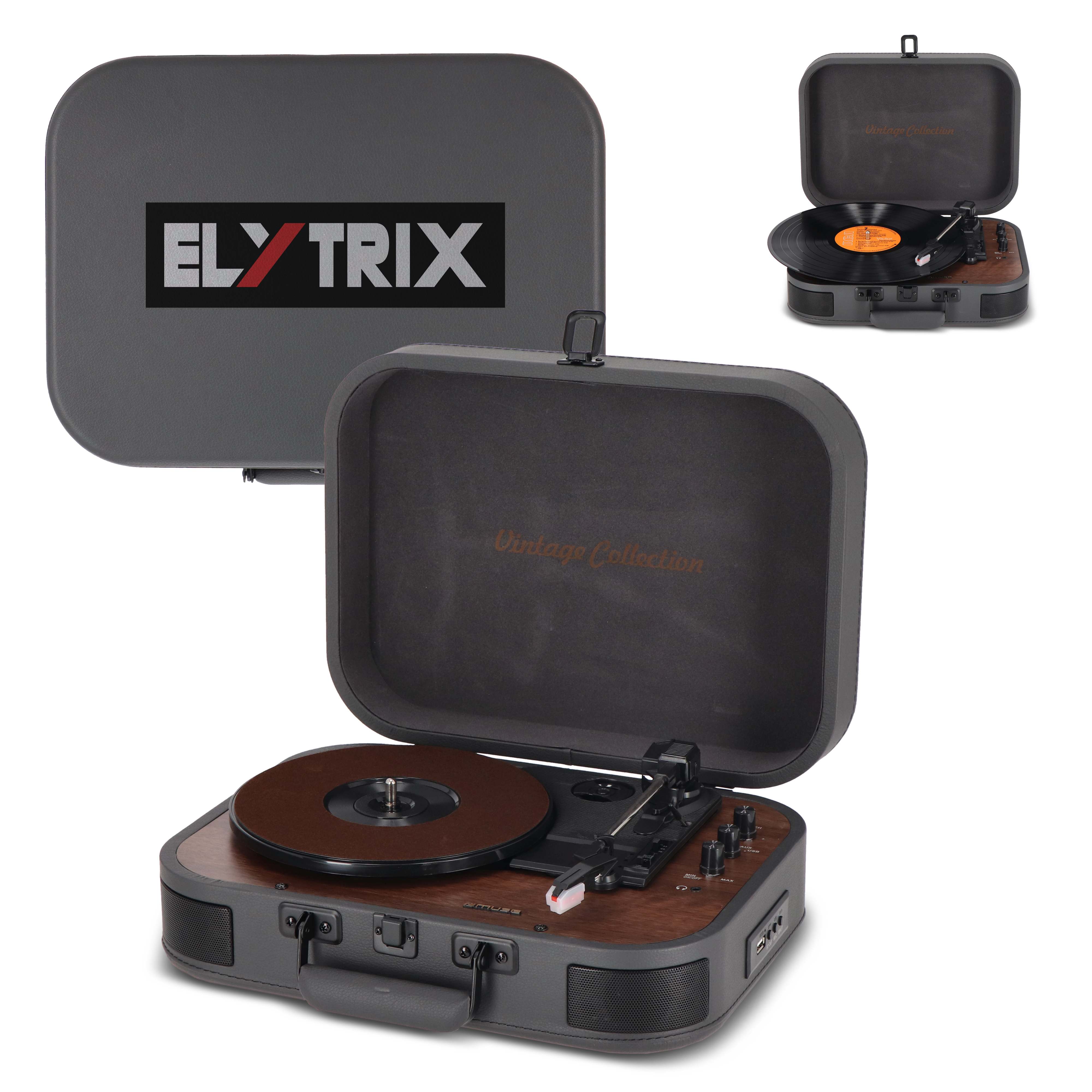 MT-207|Muse Vintage Plattenspieler mit BT-Ausgang