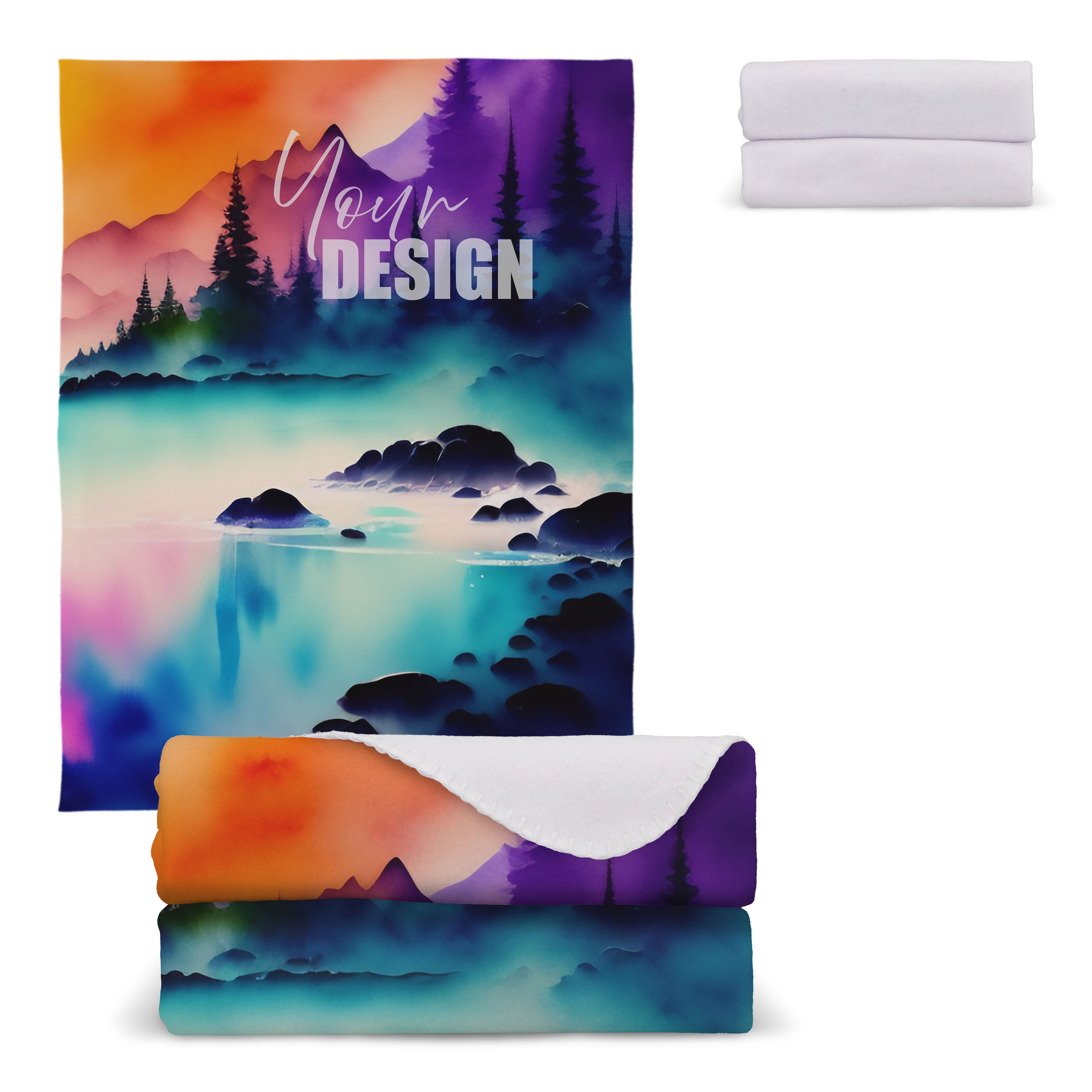 Polarfleece-Decke Sublimation 130x170 cm 290g/m²