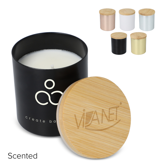 Bhakti-Duftkerze auf pflanzlicher Basis in recyceltem Aluminiumgefäß