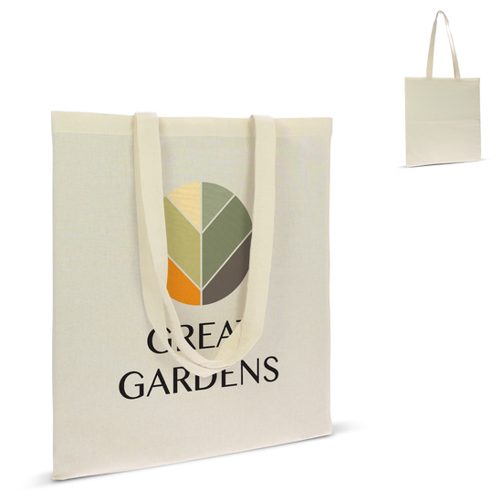 Einkaufstasche Bio-Naturbaumwolle lang 140g/m² 38x42 cm