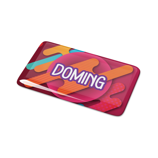 Doming Rechteck 80x25 mm