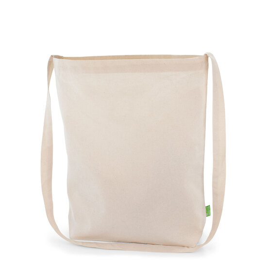 KOBLENZ - BIO-Baumwolltasche mit einem langen Umhängegurt