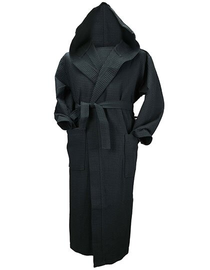 AR028 Robezz® Waffle Bathrobe With Hood