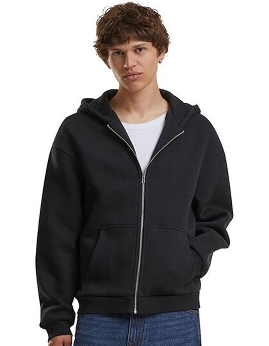 BY285 Build Your Brand Fluffy Zip Hoody