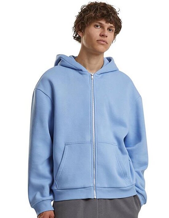 BY285 Build Your Brand Fluffy Zip Hoody