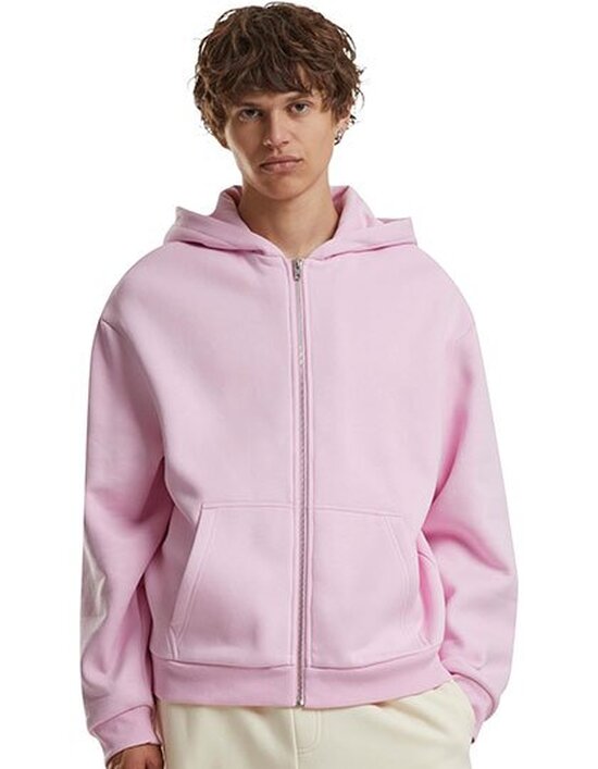 BY285 Build Your Brand Fluffy Zip Hoody