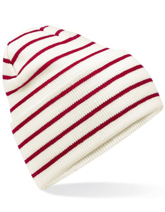 CB39R Beechfield Original Deep Cuffed Striped Beanie