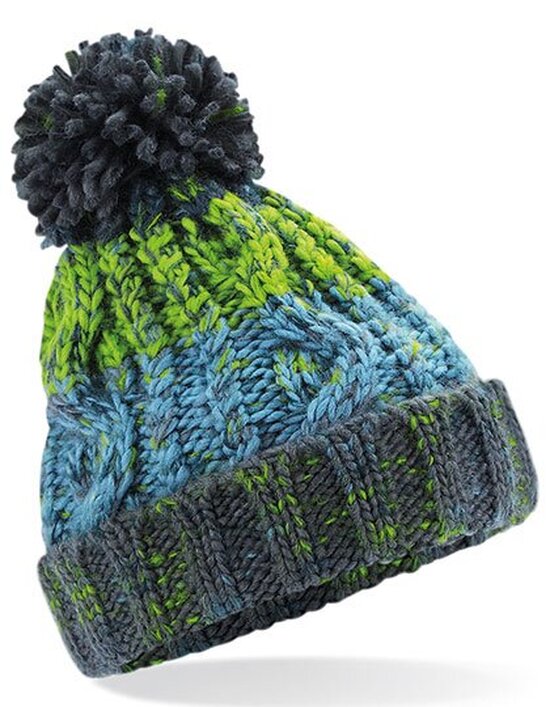 Junior Corkscrew Pom Pom Beanie
