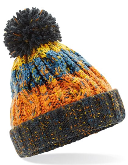 Junior Corkscrew Pom Pom Beanie