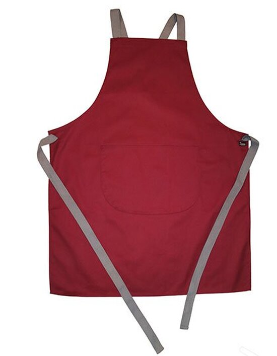 Apron with Grey Ties Crossover