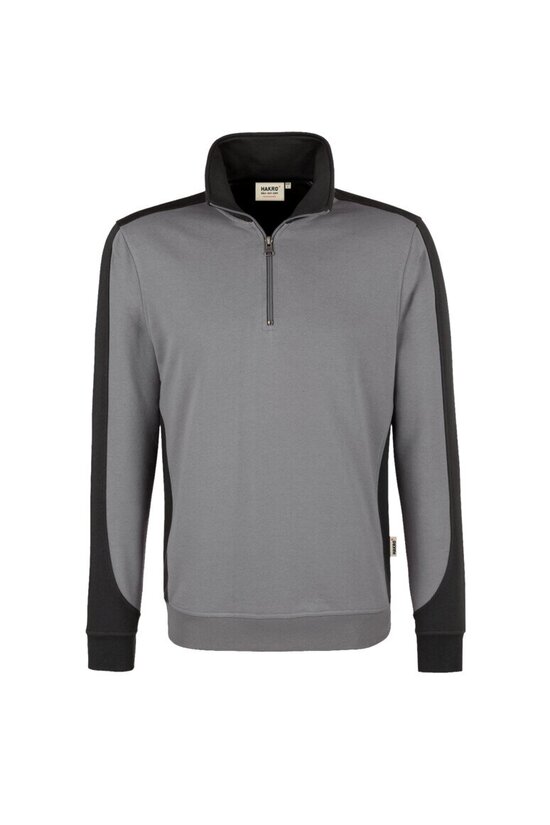 HAKRO Zip-Sweatshirt Contrast Mikralinar® NO. 476