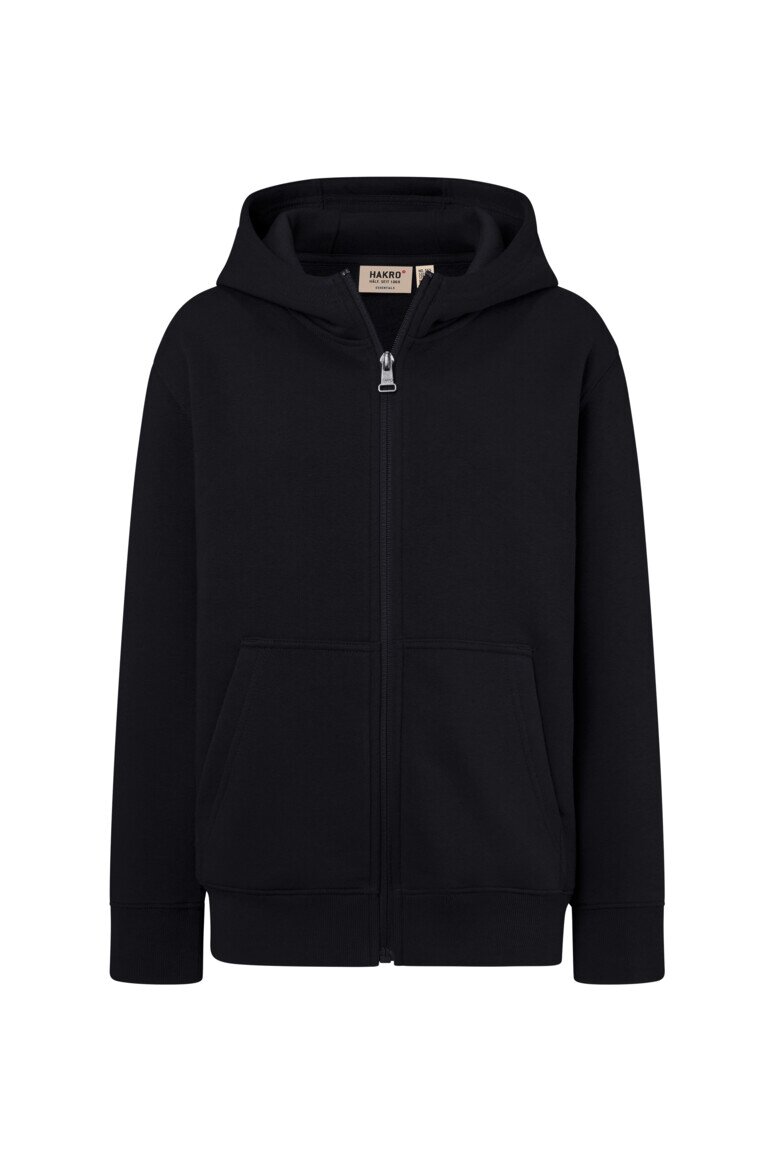 HAKRO Kinder Kapuzen-Sweatjacke Bio-Baumwolle NO. 565
