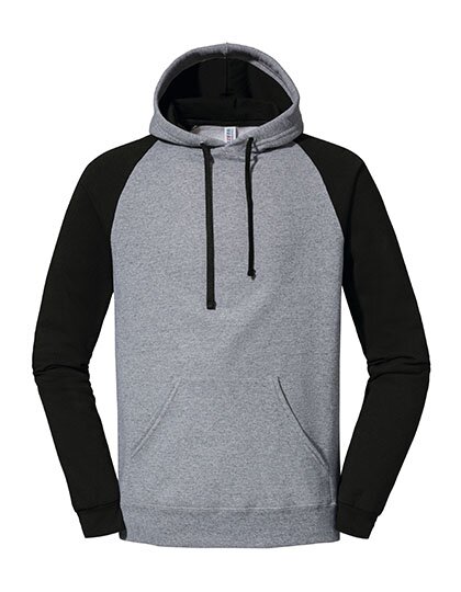 JZ96CR JERZEES Nublend® Colour-Block Raglan Hooded Sweatshirt