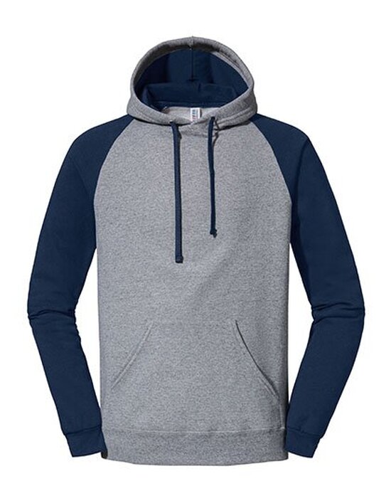 JZ96CR JERZEES Nublend® Colour-Block Raglan Hooded Sweatshirt