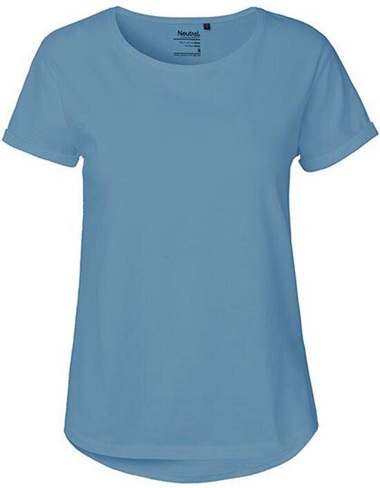 Ladies` Roll Up Sleeve T-Shirt