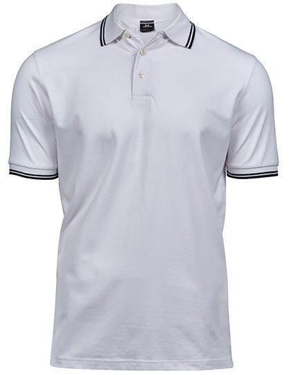 TJ1407 Men´s Luxury Stripe Stretch Polo
