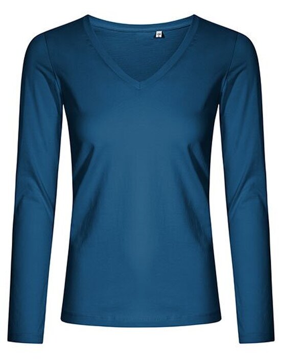 Women´s V-Neck T-Shirt Longsleeve