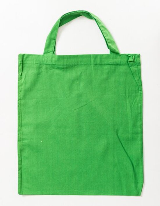 Baumwolltasche, kurze Henkel