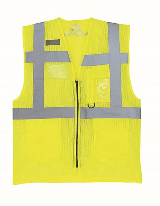 Hi Vis Top Cool Recycled Open Mesh Executive Waistcoat